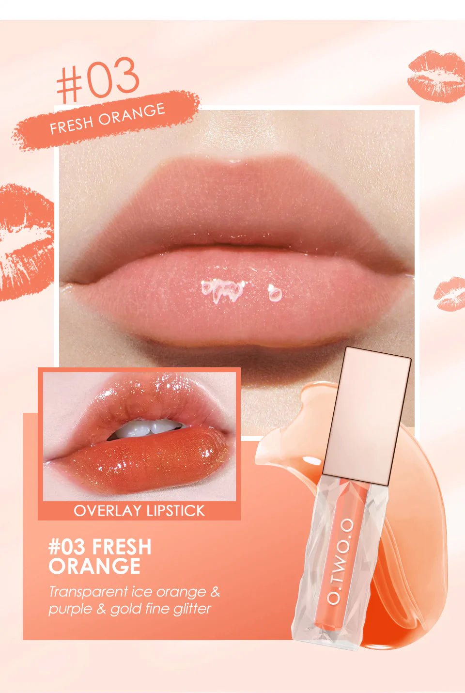 O.TWO.O Gloss Clear Crystal  03 Fresh Orange